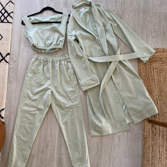 Song of style three pieces set. in green one only one time perfect condition - Picture 3 of 6